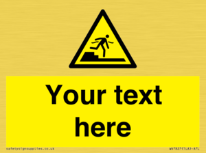 Custom warning Submerged step or steps